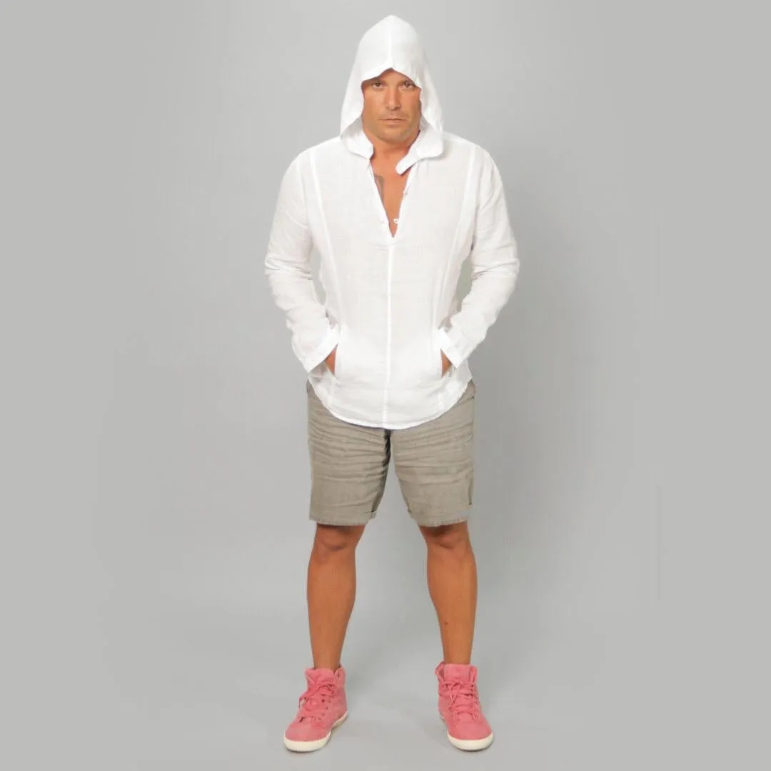 The Linen Hoodie Shirt