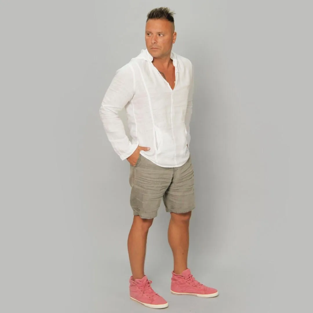 The Linen Hoodie Shirt