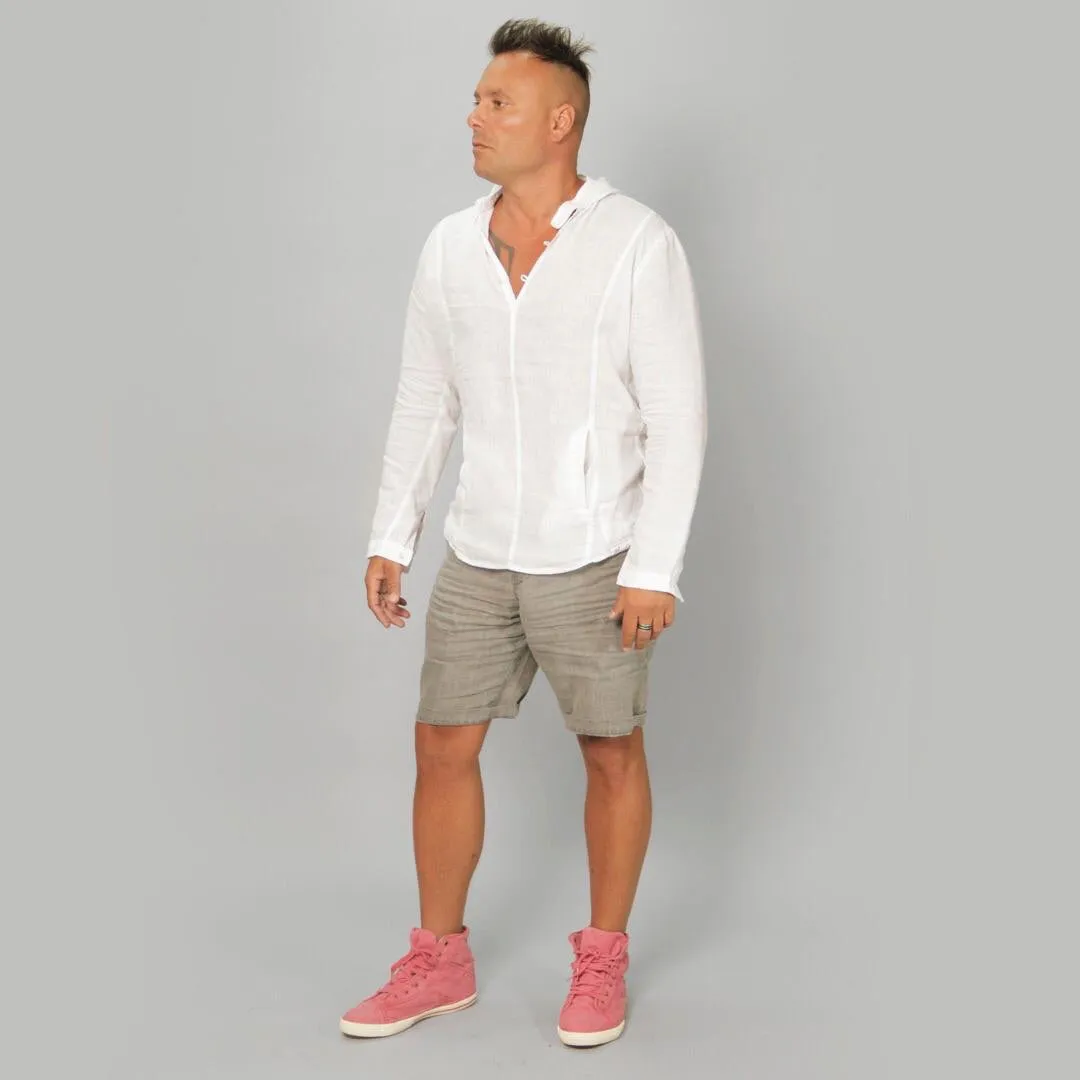 The Linen Hoodie Shirt