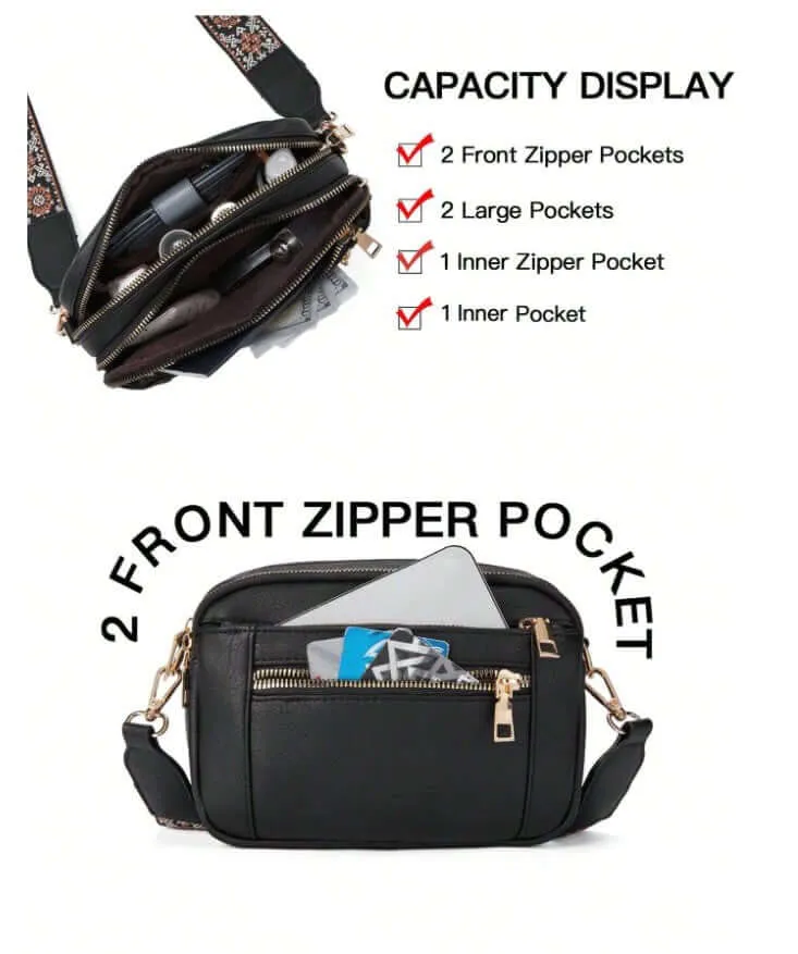 The NATASHA Crossbody Bag (black)
