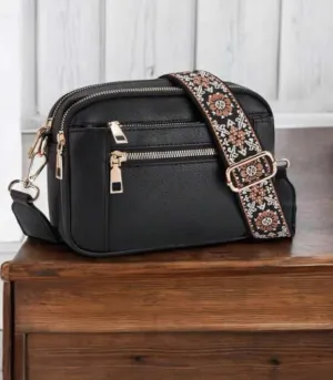 The NATASHA Crossbody Bag (black)