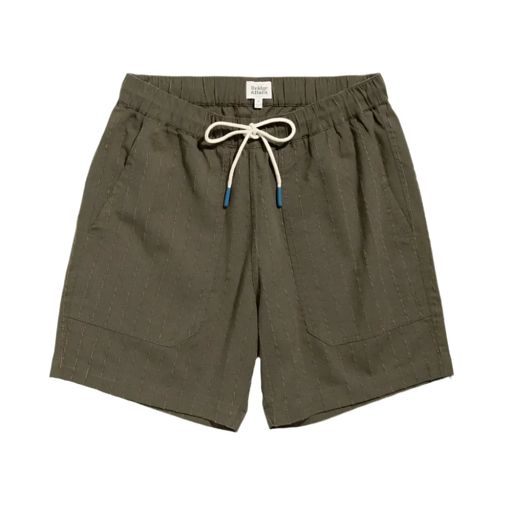 The Noah Short | Olive Stripe