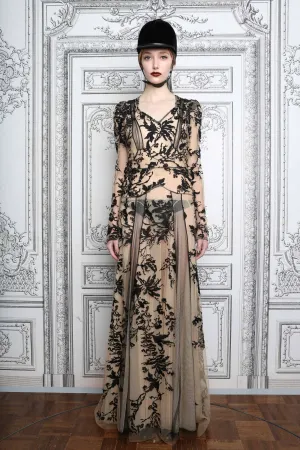 The Nude & Black Lace Lover Dress