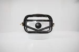 The Ready Bags Clear Stadium Crossbody Bag, Black