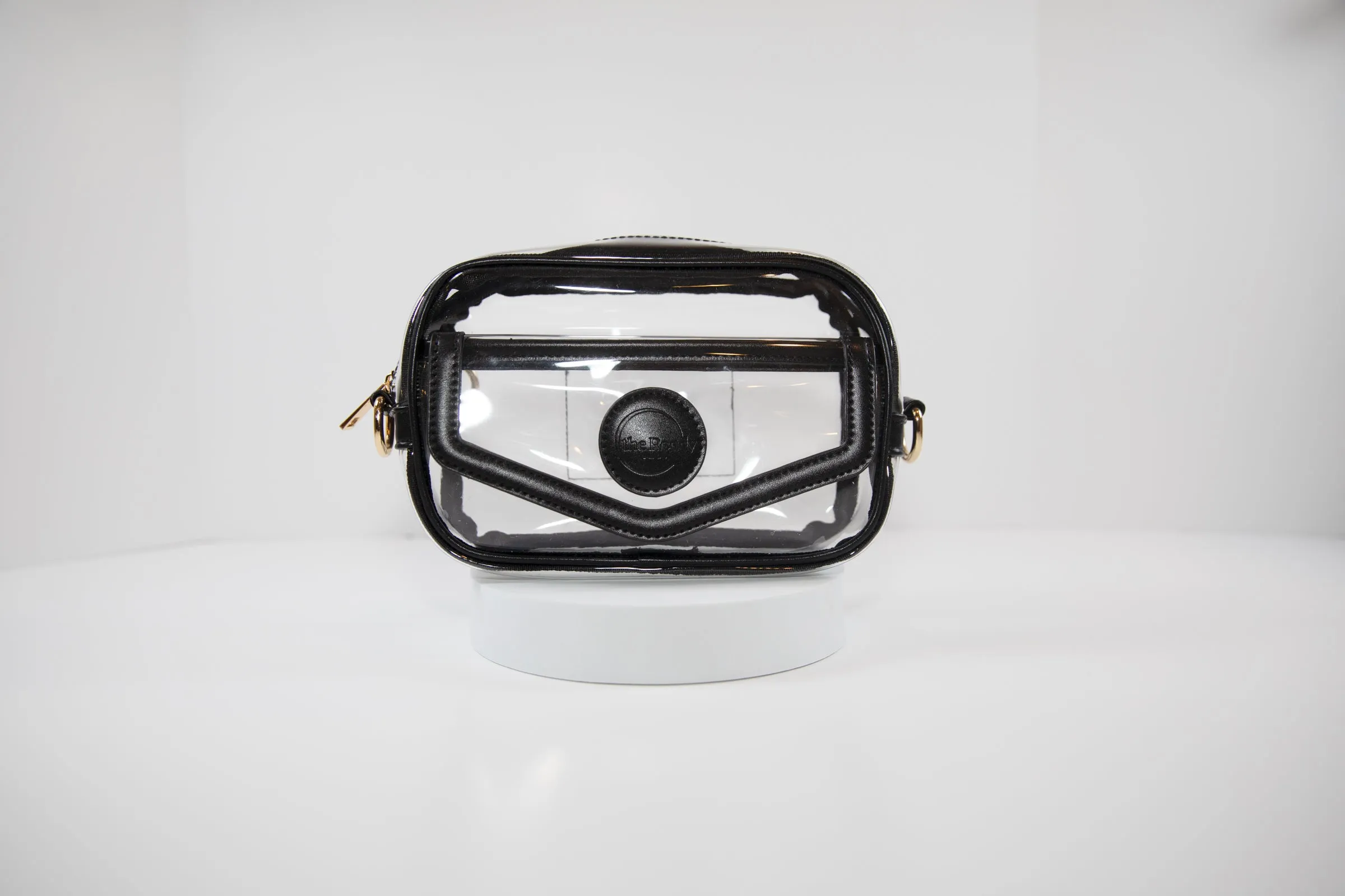 The Ready Bags Clear Stadium Crossbody Bag, Black