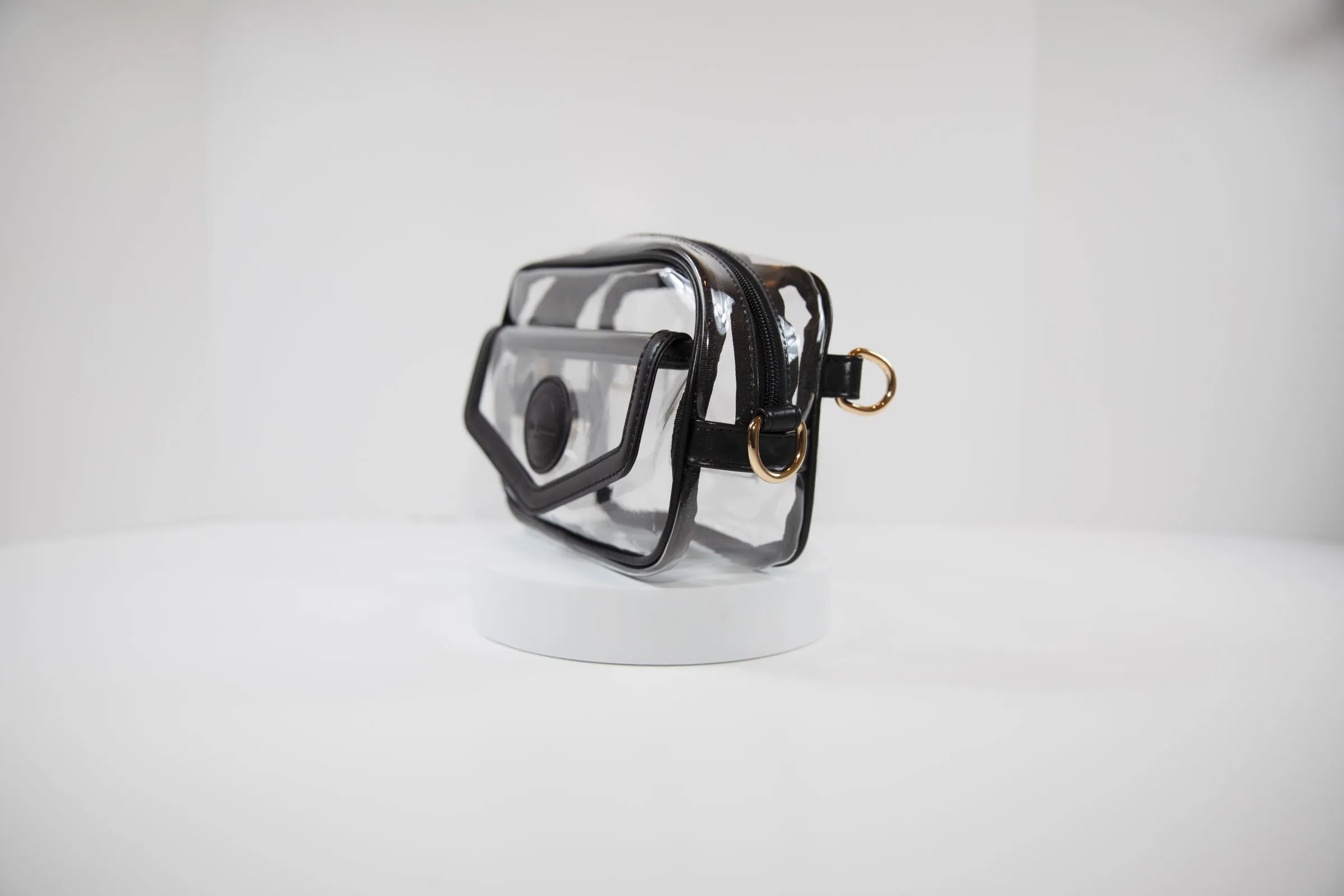 The Ready Bags Clear Stadium Crossbody Bag, Black