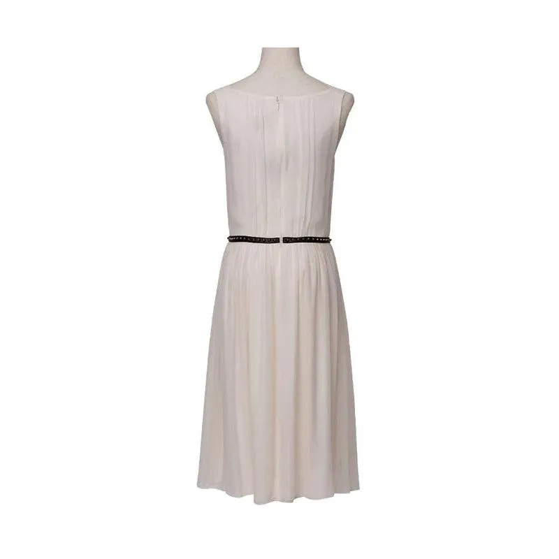 THOMAS WYLDE White Silk Dress
