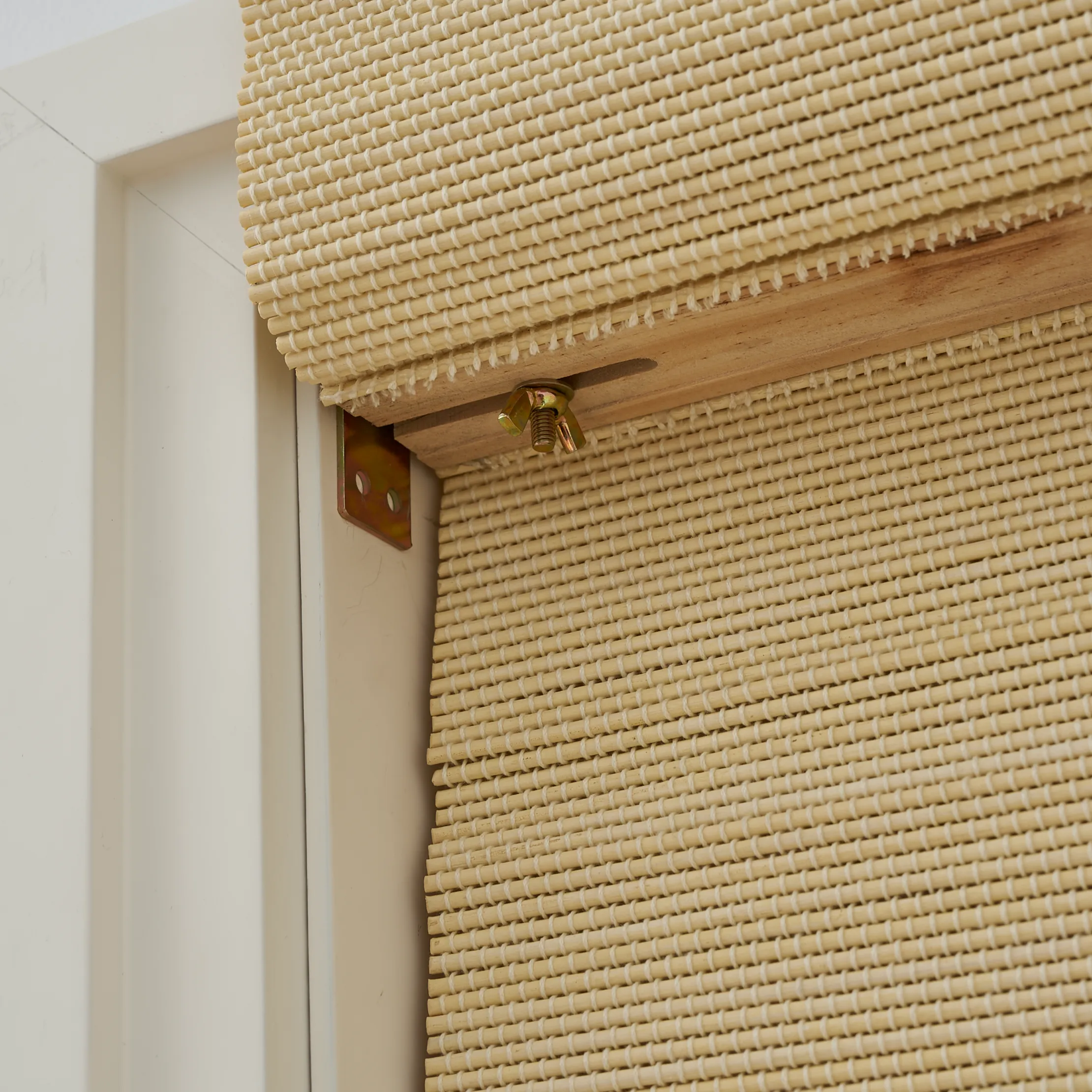 Tina Woven Bamboo Shade| Ivory White