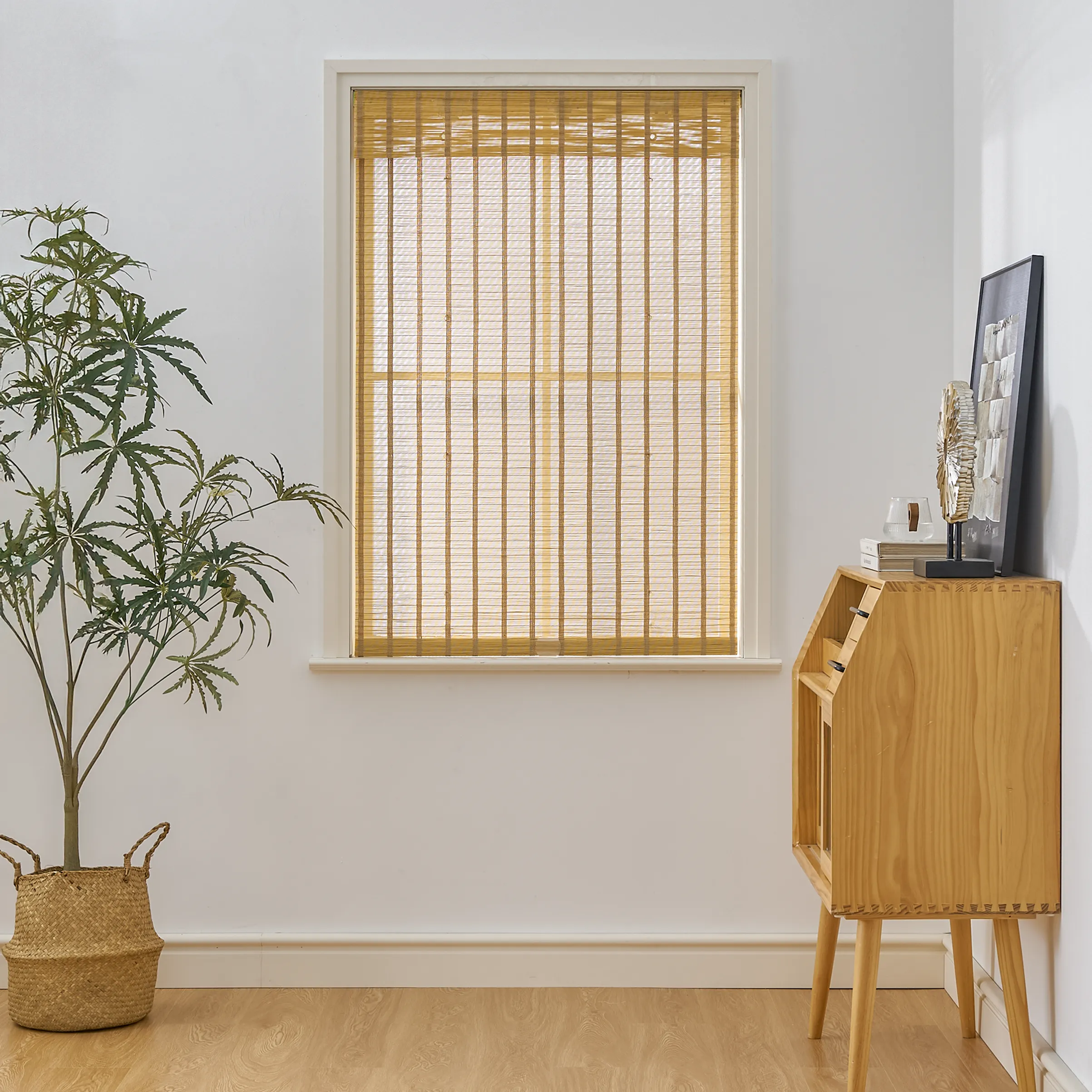 Tina Woven Bamboo Shade| Sunlit Ochre