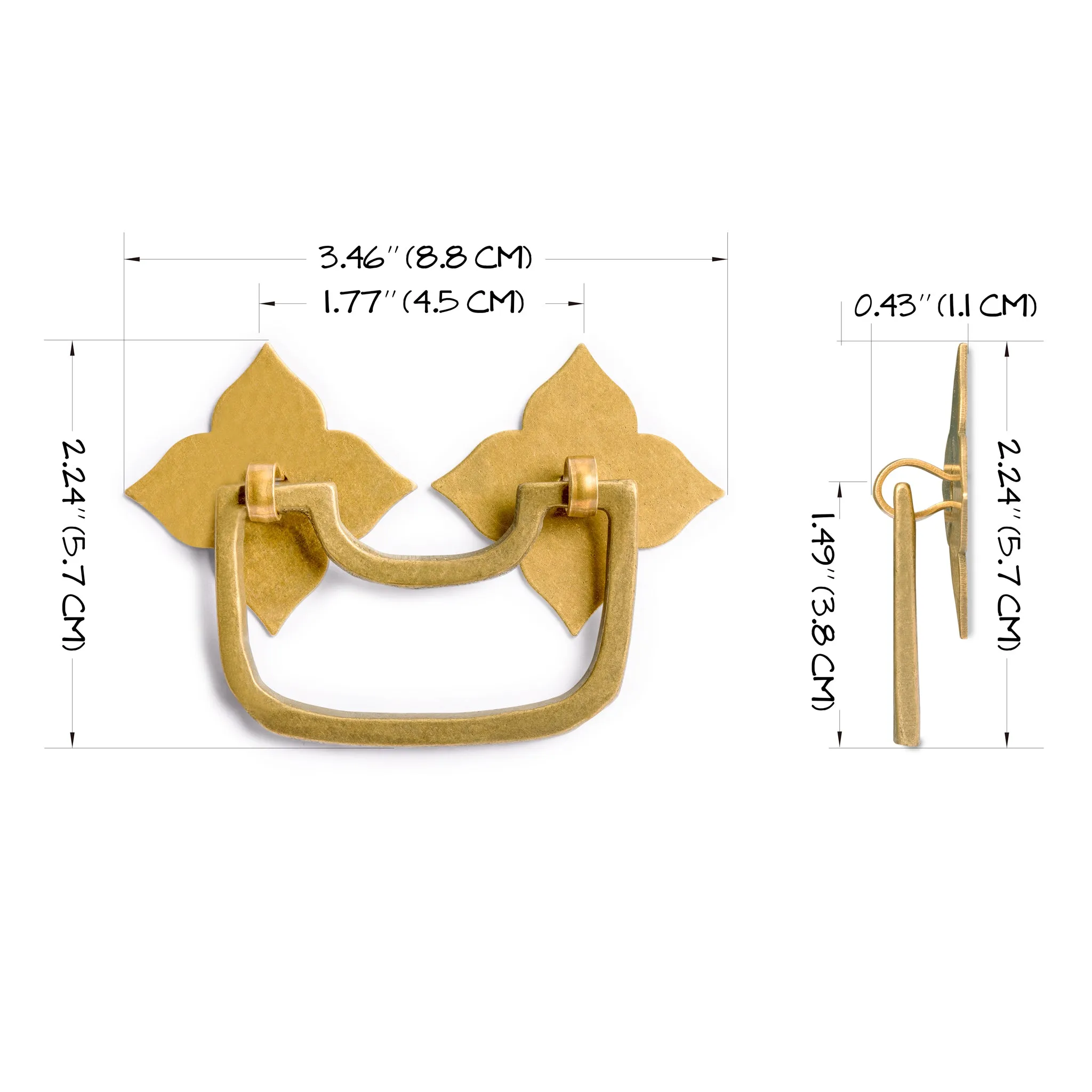 Tooth Ring Pulls 3.1" - Set of 2