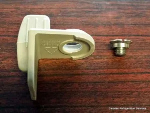 Travel Door Latch for Old Style Dometic RM2350 - Beige - No Longer Available