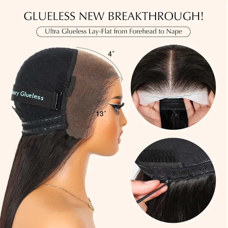 Trendy Ready to Wear Blonde Highlight Glueless Pre Cut Lace Body Wave Wigs with Pre Plucked Hairline & Bleached Knots