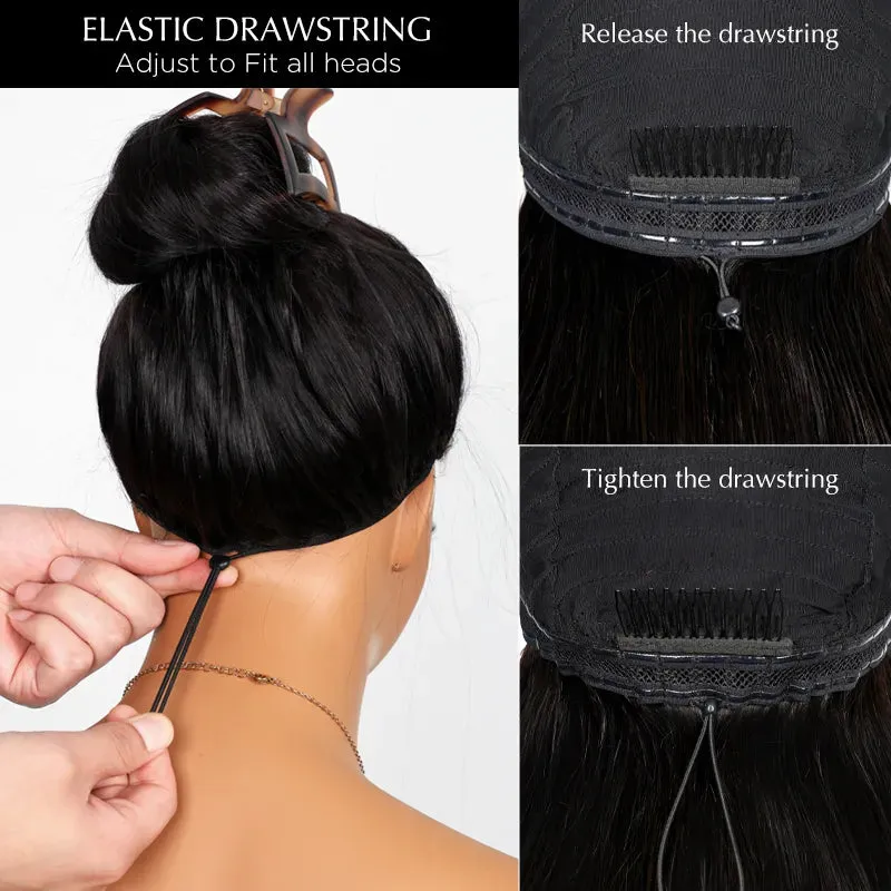 Trendy Ready to Wear Blonde Highlight Glueless Pre Cut Lace Body Wave Wigs with Pre Plucked Hairline & Bleached Knots