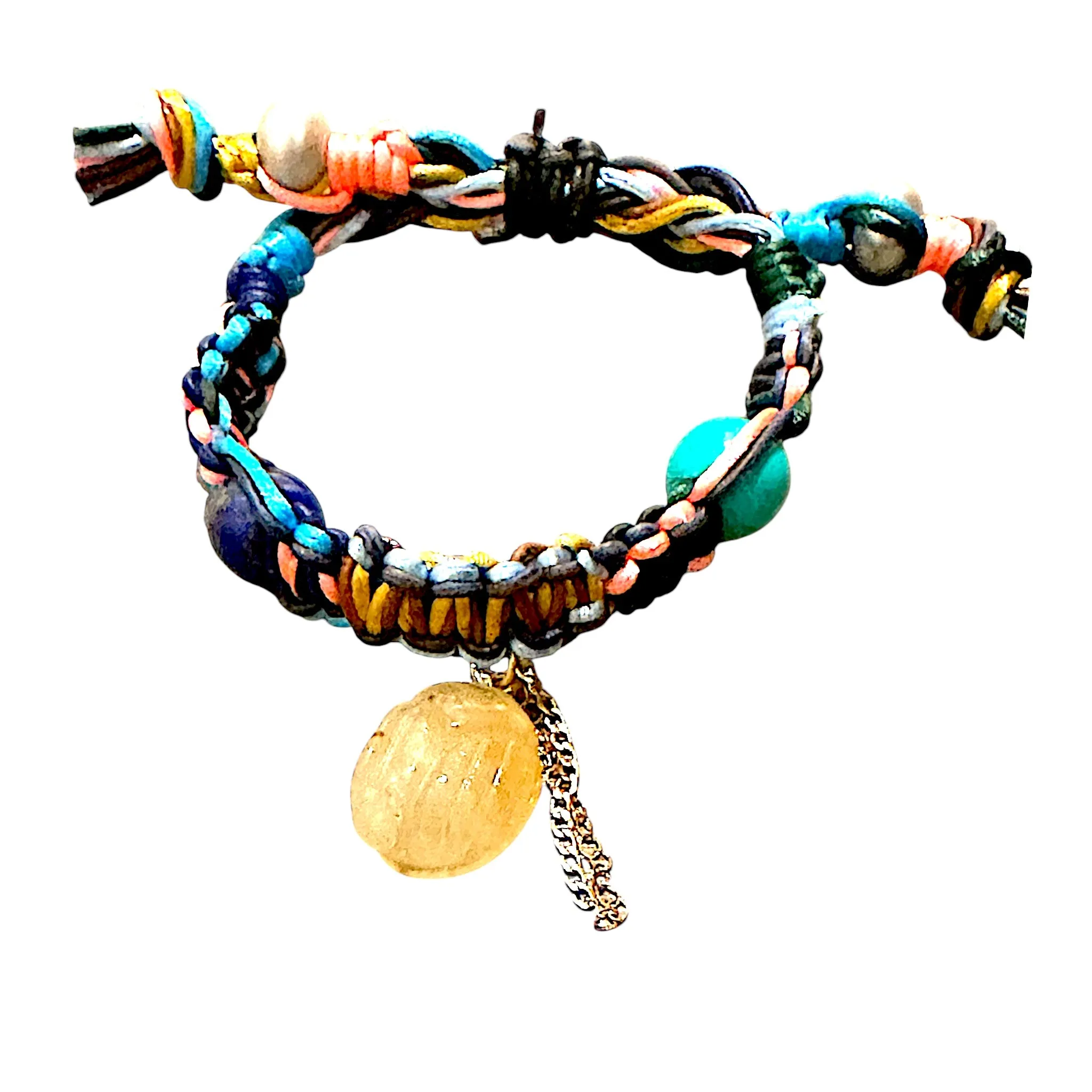 TROPICAL SUNSHINE SCARAB ROCKER BRACELET