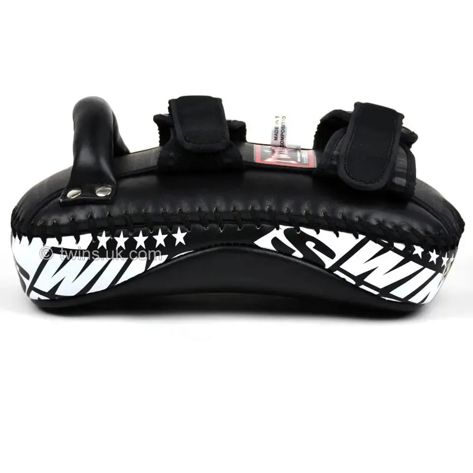 Twins Special Black Curved Thai Kick Pads