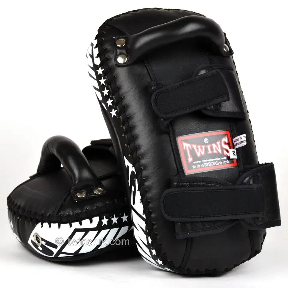 Twins Special Black Curved Thai Kick Pads