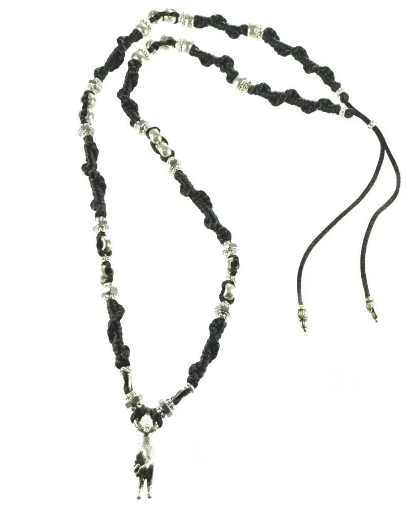 Twisted Silk Peace Necklace