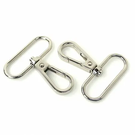 Two Swivel Hooks 1 1/2" Nickel - Sallie Tomato