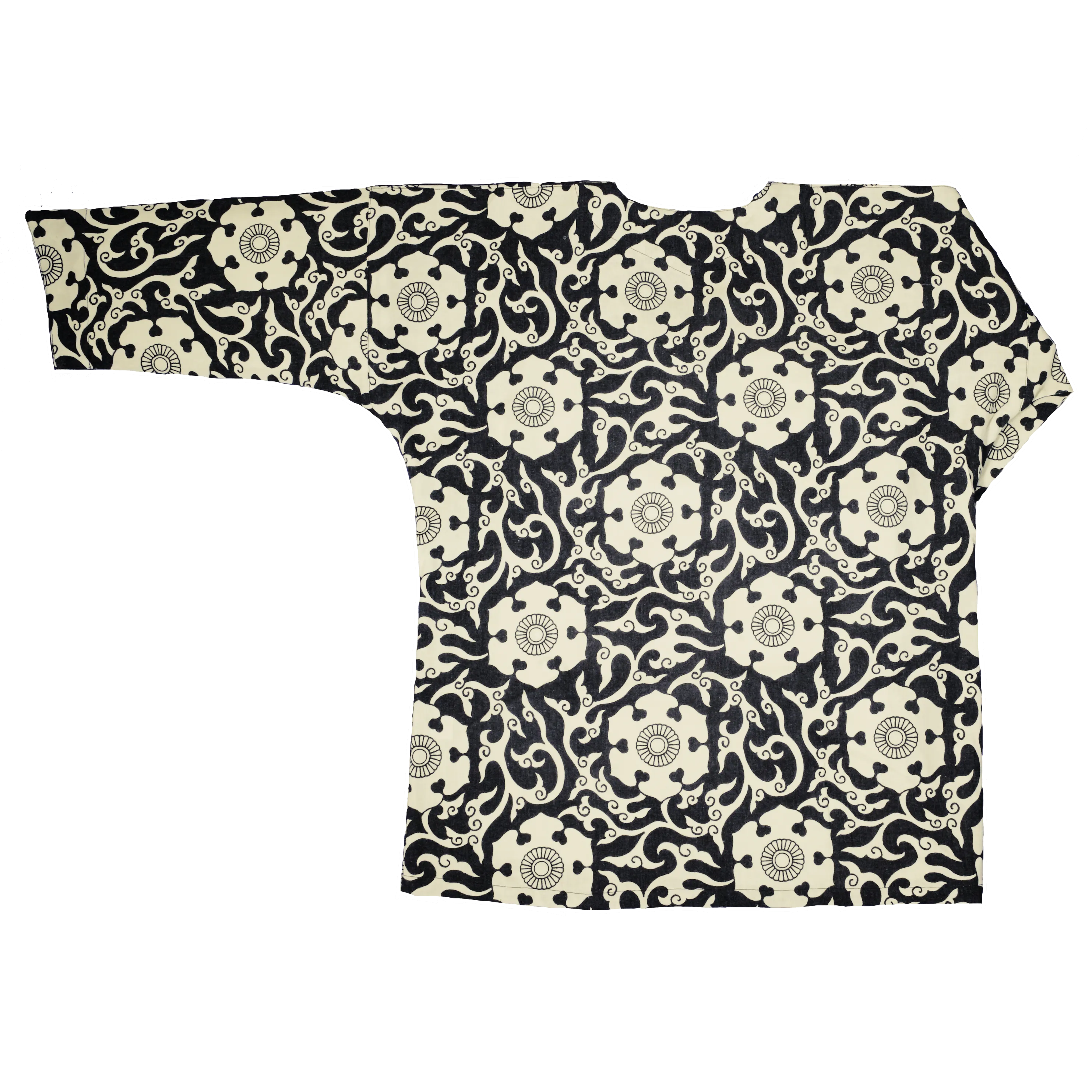 [UNISEX] SCROW ART X LOCO MOSQUITO JINJYA TRIBAL BLACK / IVORY SHIRT