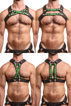 UNIVERSAL X HARNESS - Fluro Stripe