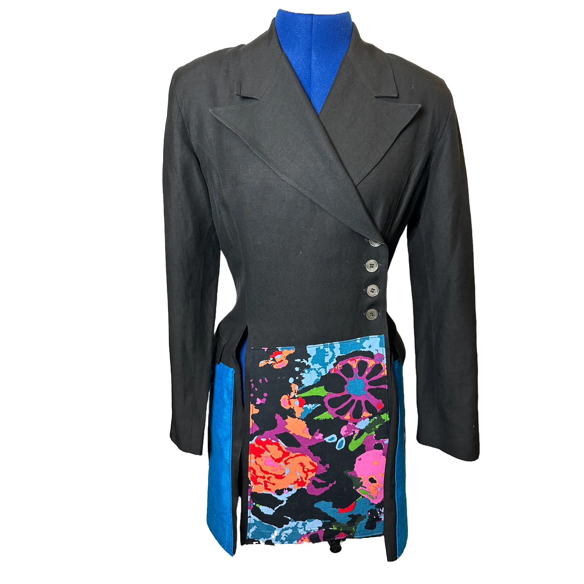 Upcycled Five Panel Black Jacket Morgan Le Fay