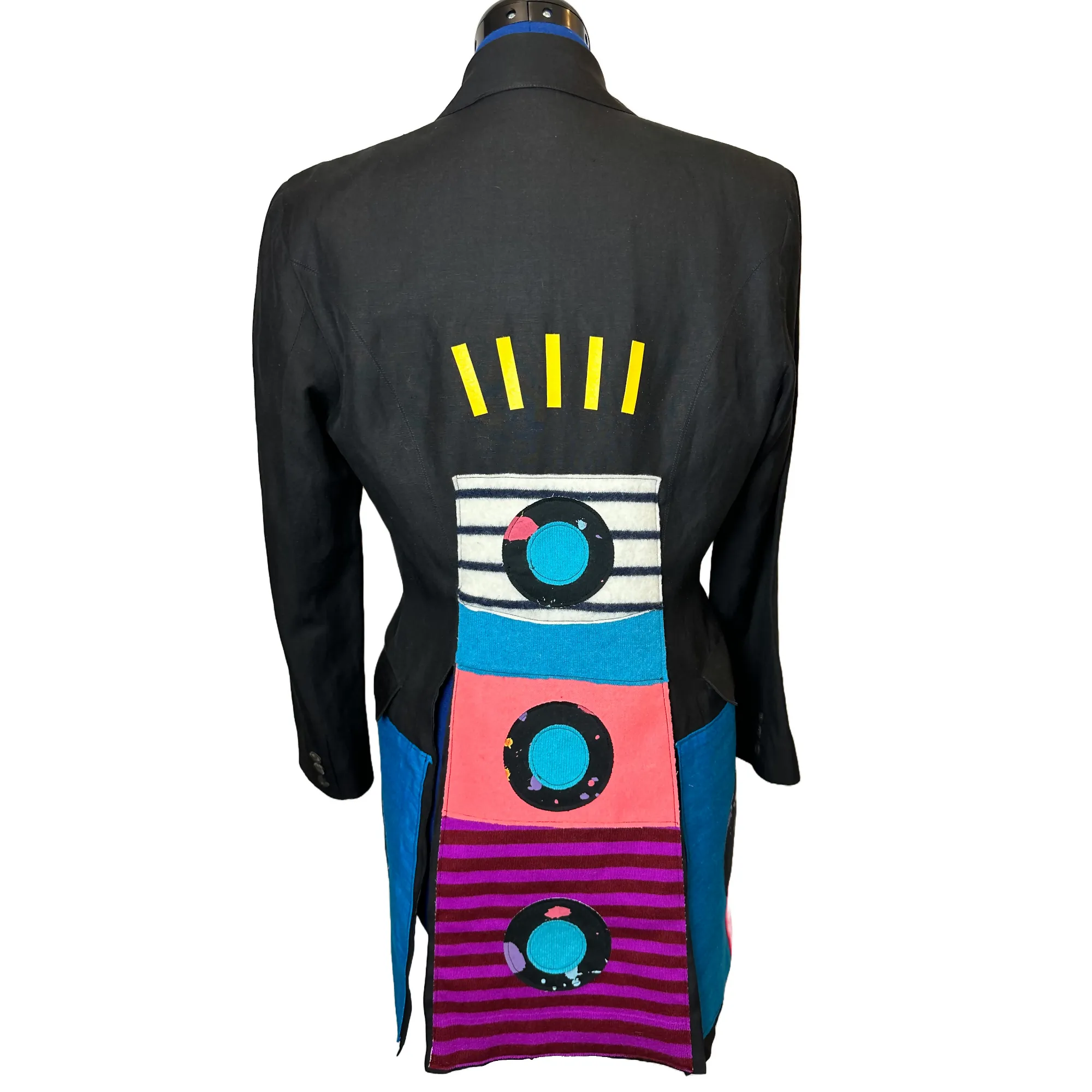 Upcycled Five Panel Black Jacket Morgan Le Fay