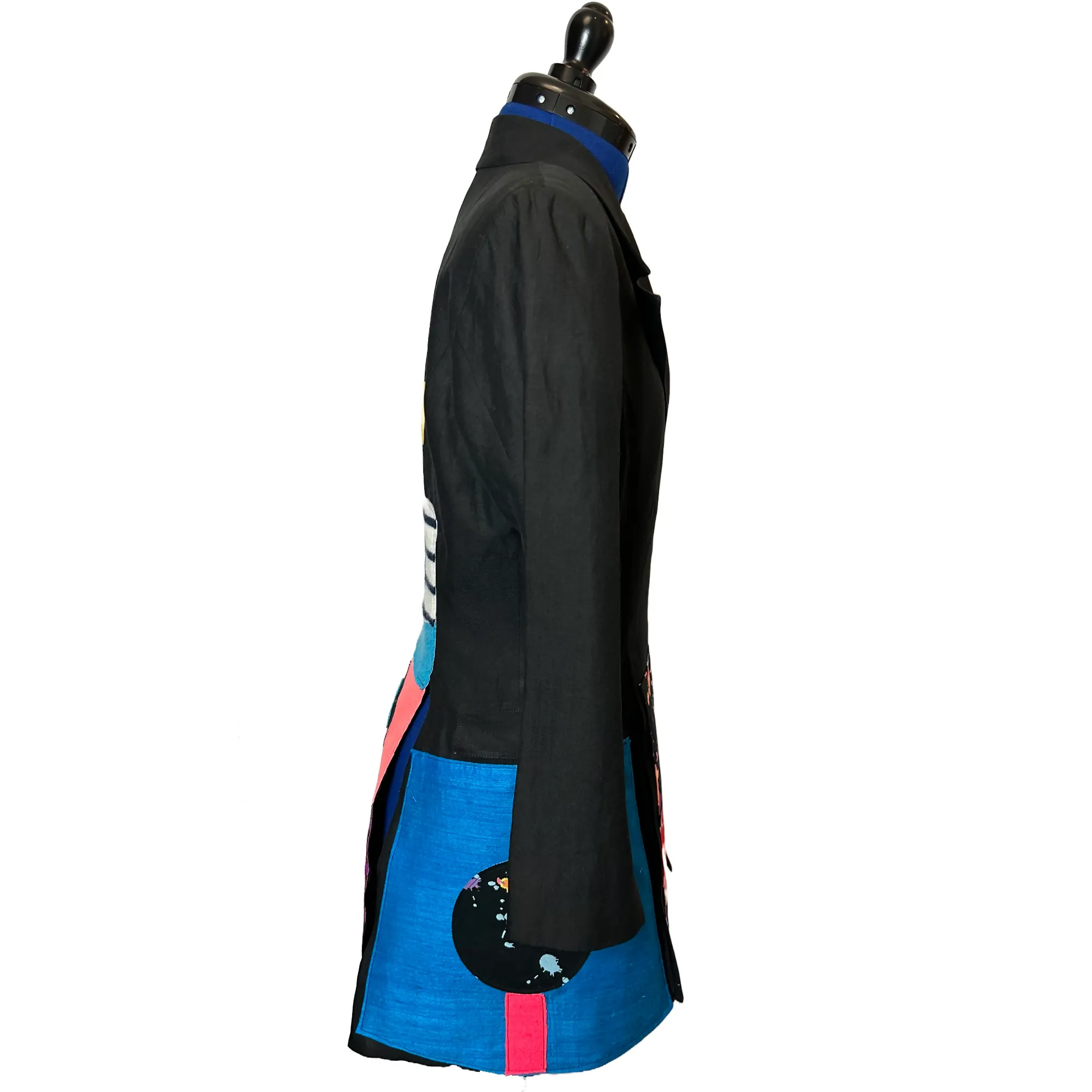 Upcycled Five Panel Black Jacket Morgan Le Fay