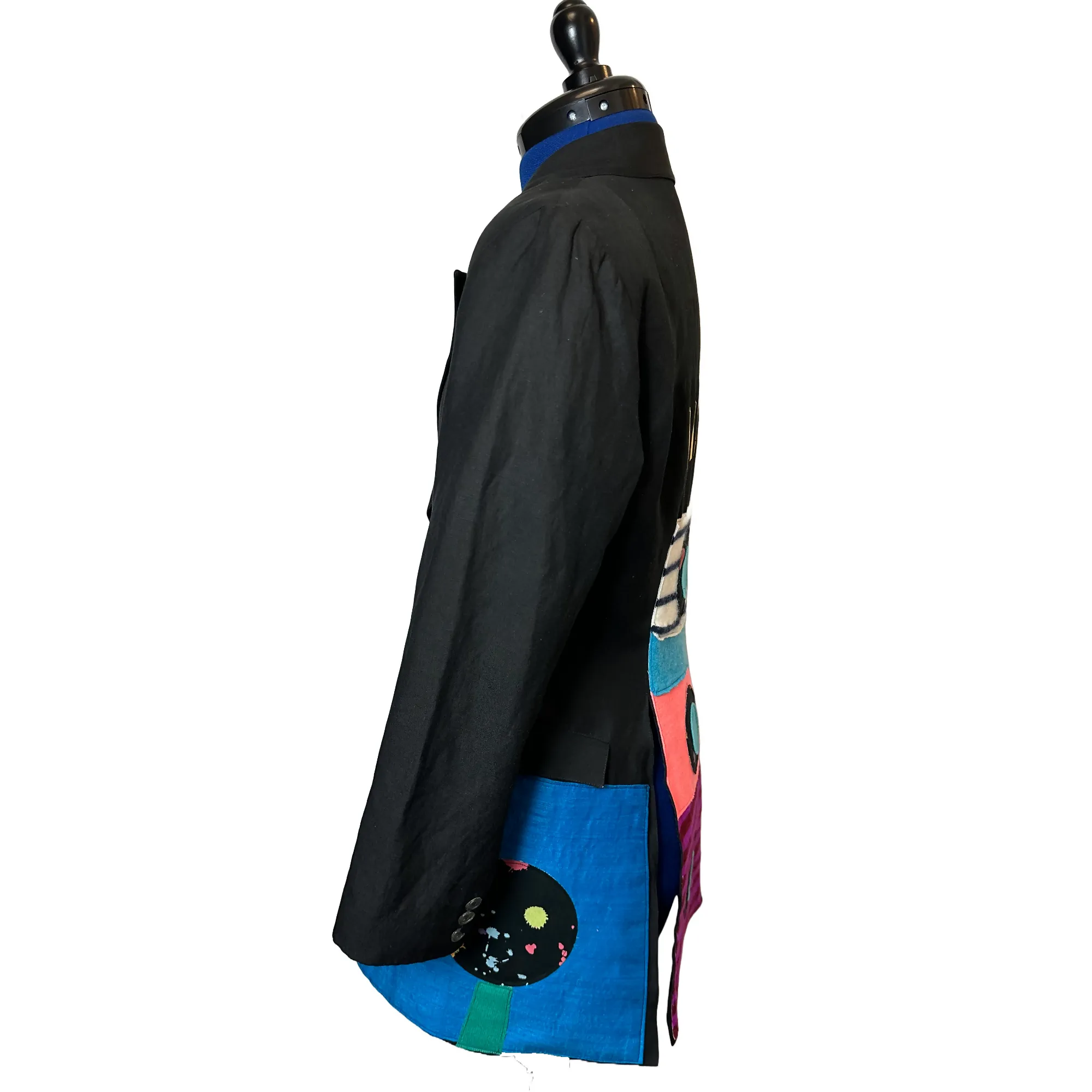 Upcycled Five Panel Black Jacket Morgan Le Fay