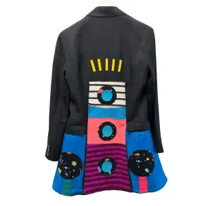 Upcycled Five Panel Black Jacket Morgan Le Fay