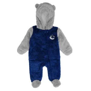 Vancouver Canucks Outer Stuff NHL Game Nap Newborn Teddy Fleece Baby Onzie