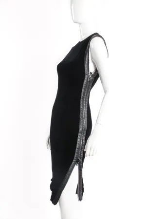 Velvet Zipper Cocktail Sheath
