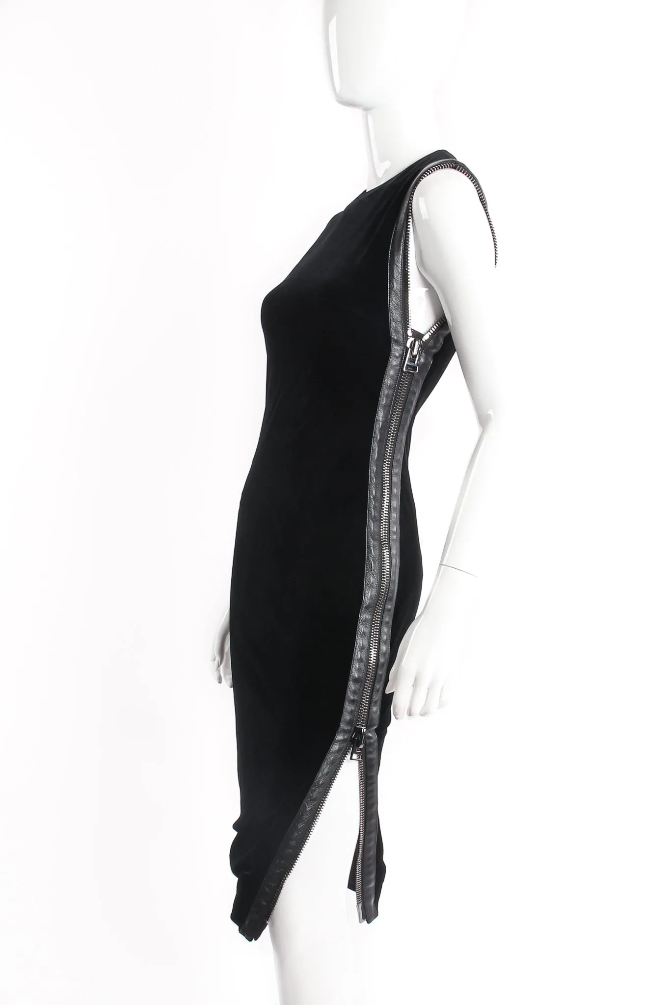 Velvet Zipper Cocktail Sheath