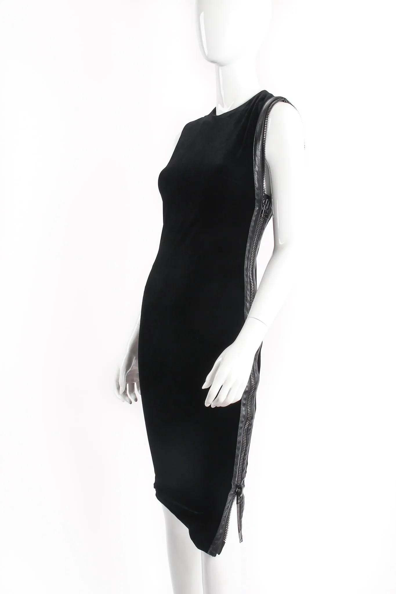 Velvet Zipper Cocktail Sheath
