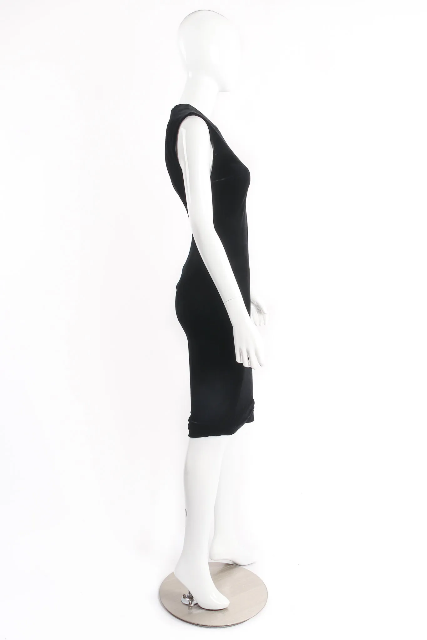 Velvet Zipper Cocktail Sheath