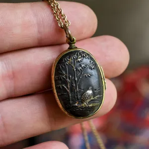 Victorian Japanese Shakudō Locket