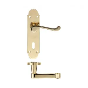 Victorian Lever on Plate Handles Pr