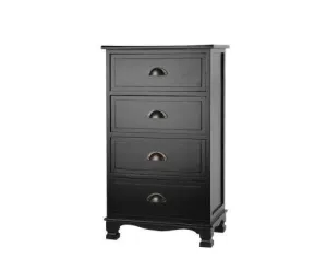 Vintage Bedside Table Chest Four Drawers