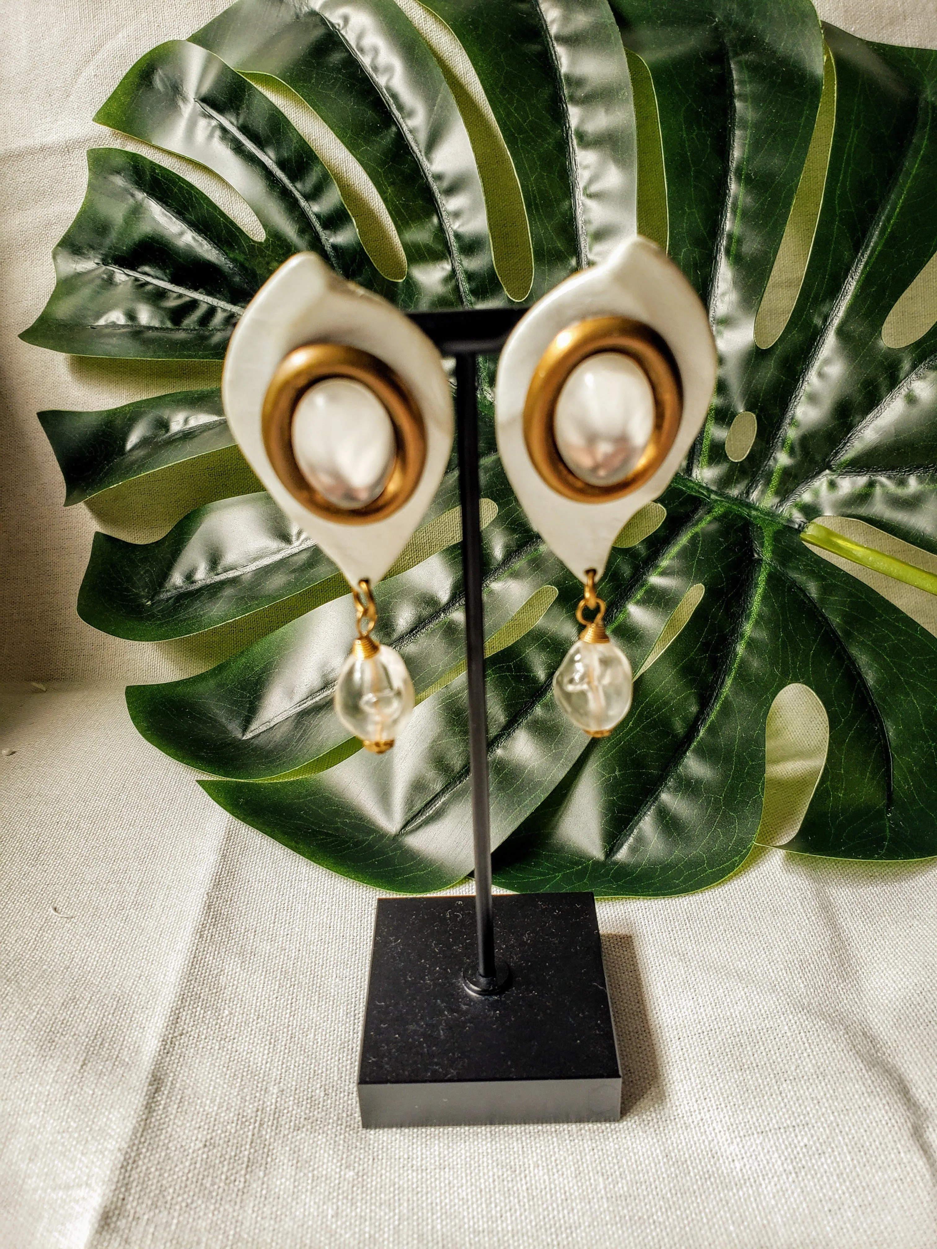 Vintage - Eyedrop Boho Earrings