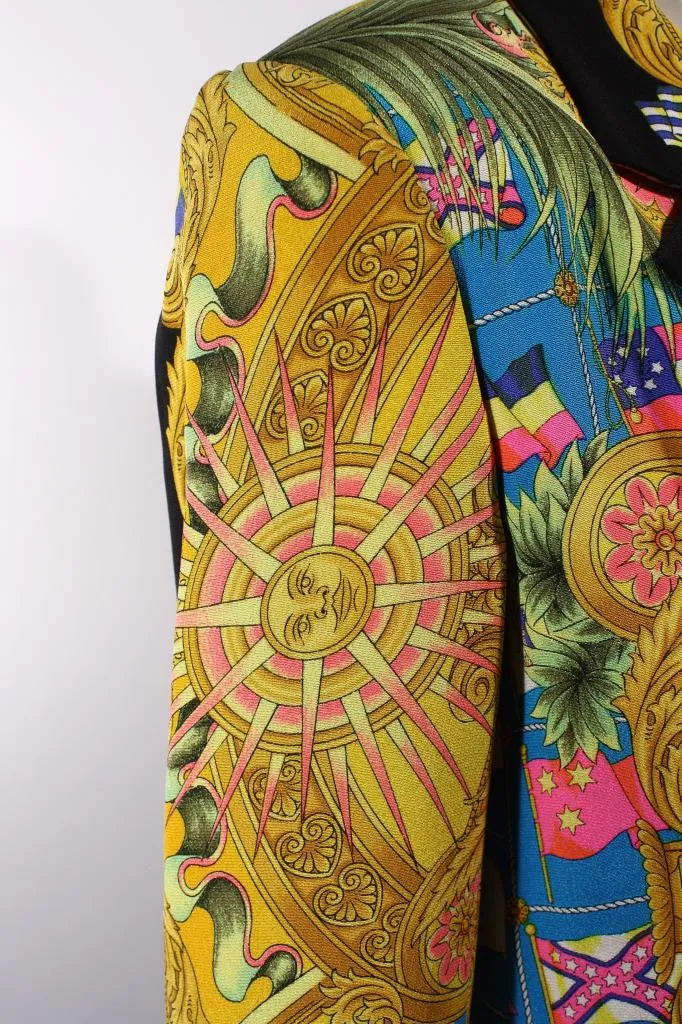 Vintage GIANNI VERSACE Silk Print Jacket
