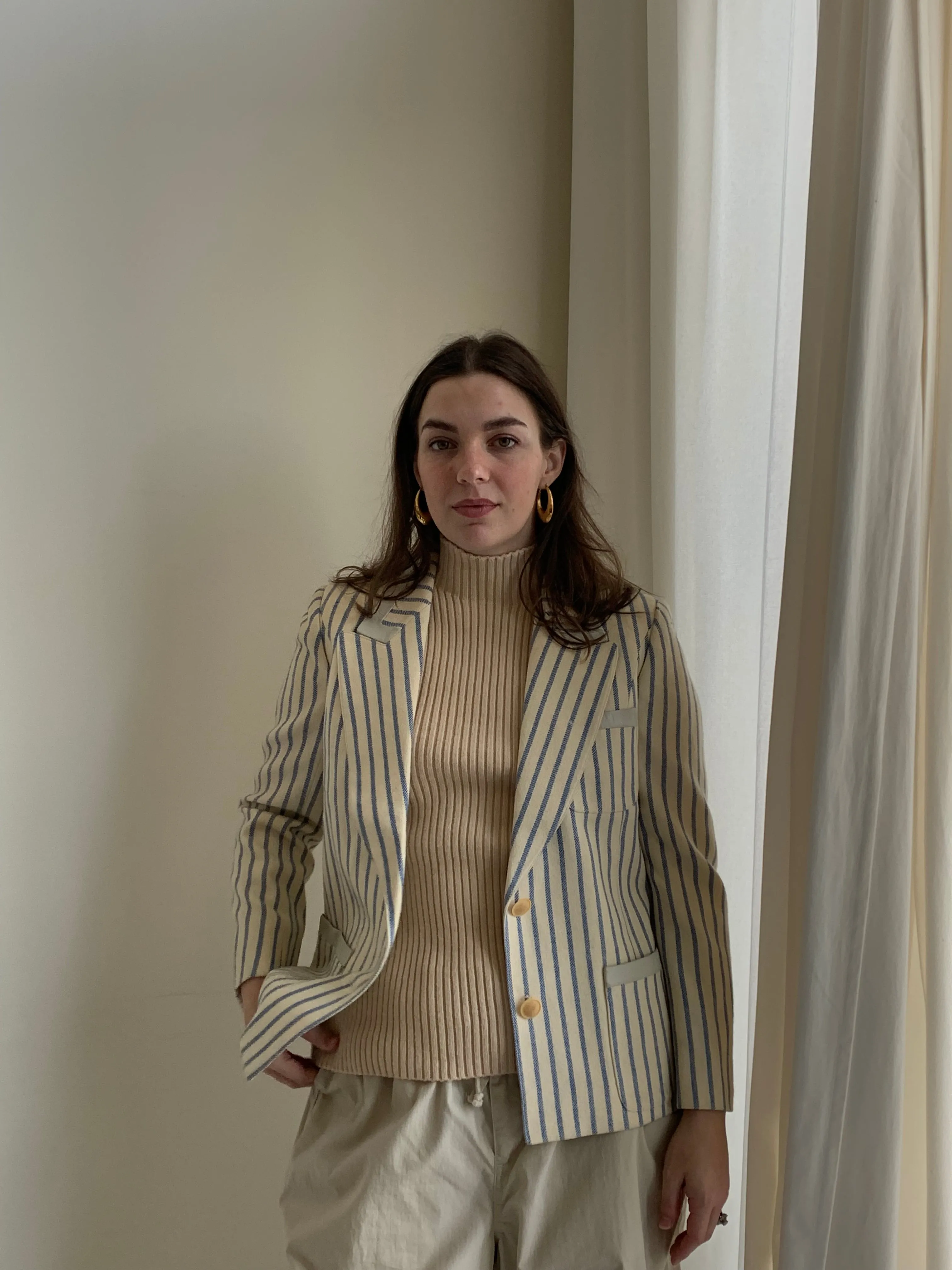 Vintage Hermès striped blazer