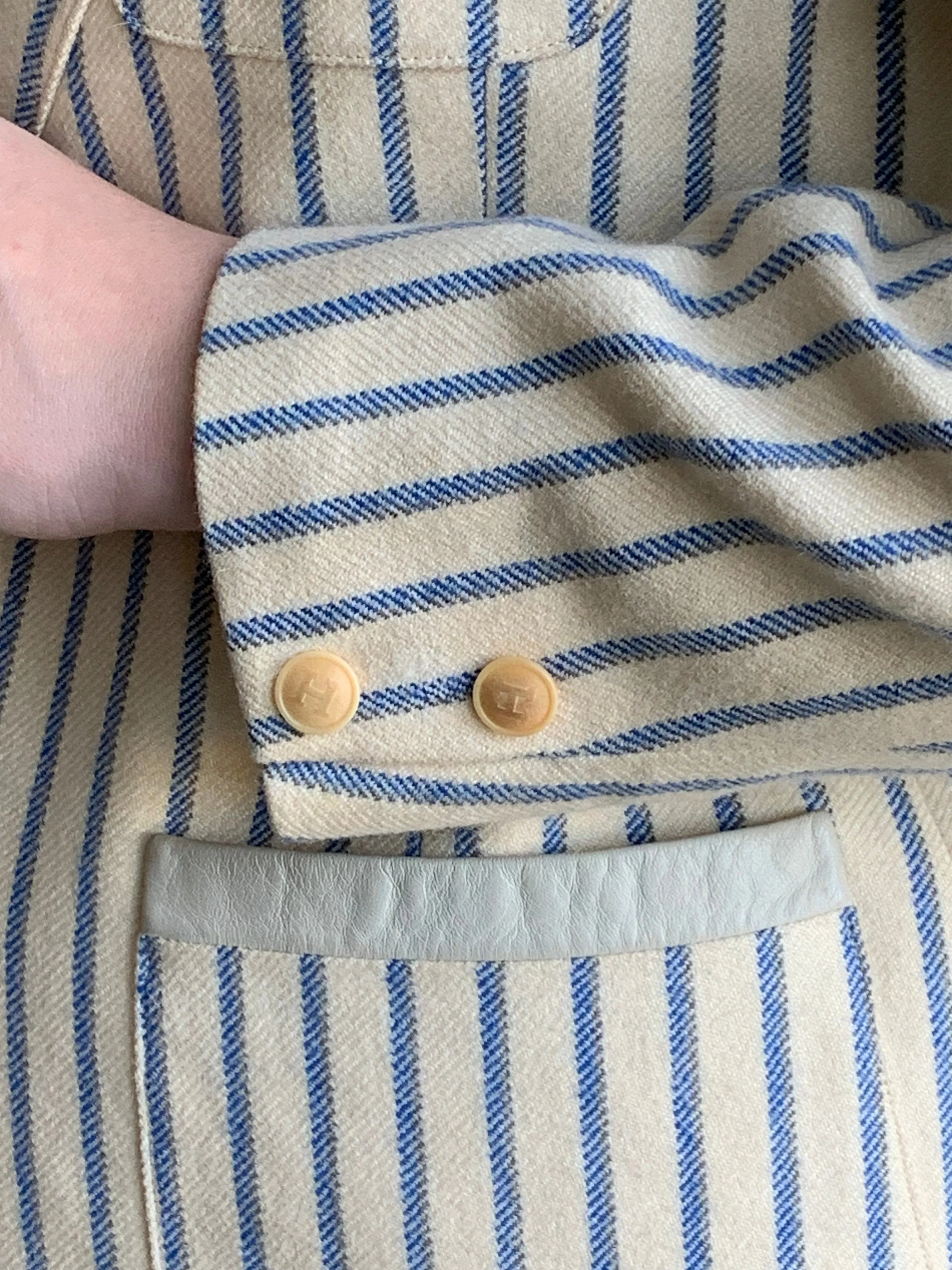 Vintage Hermès striped blazer