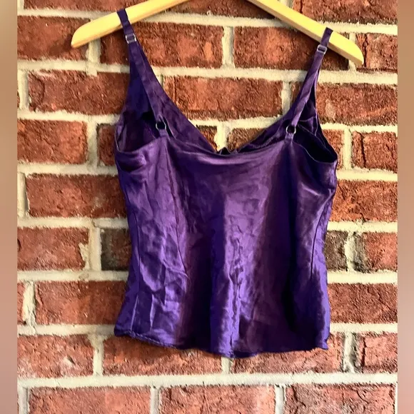 Vintage Victoria’s Secret 💯 silk cami and short set in dark purple