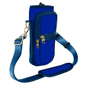 Vivid Royal Blue Adjustable Bottle Carrier for Everyday Use