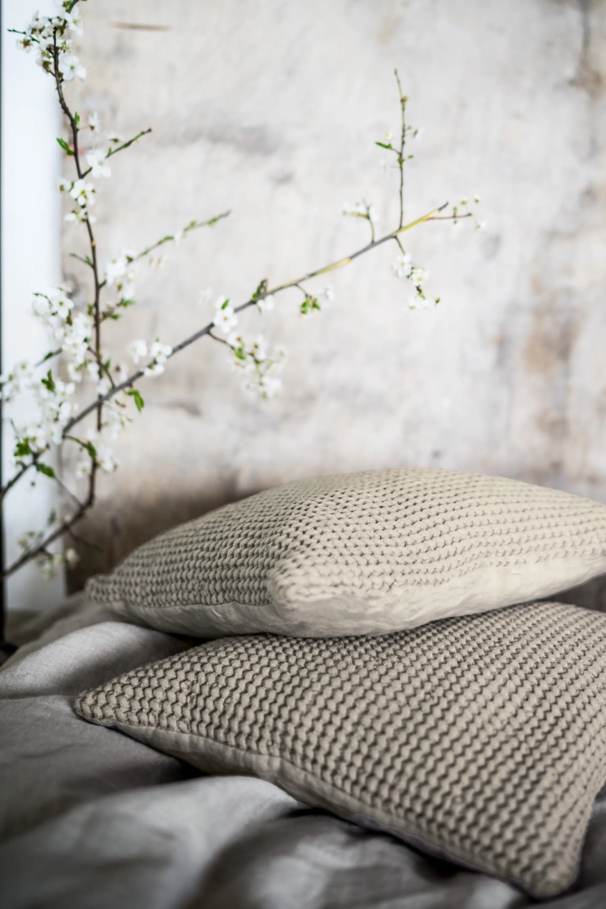 Waffle pillow cover