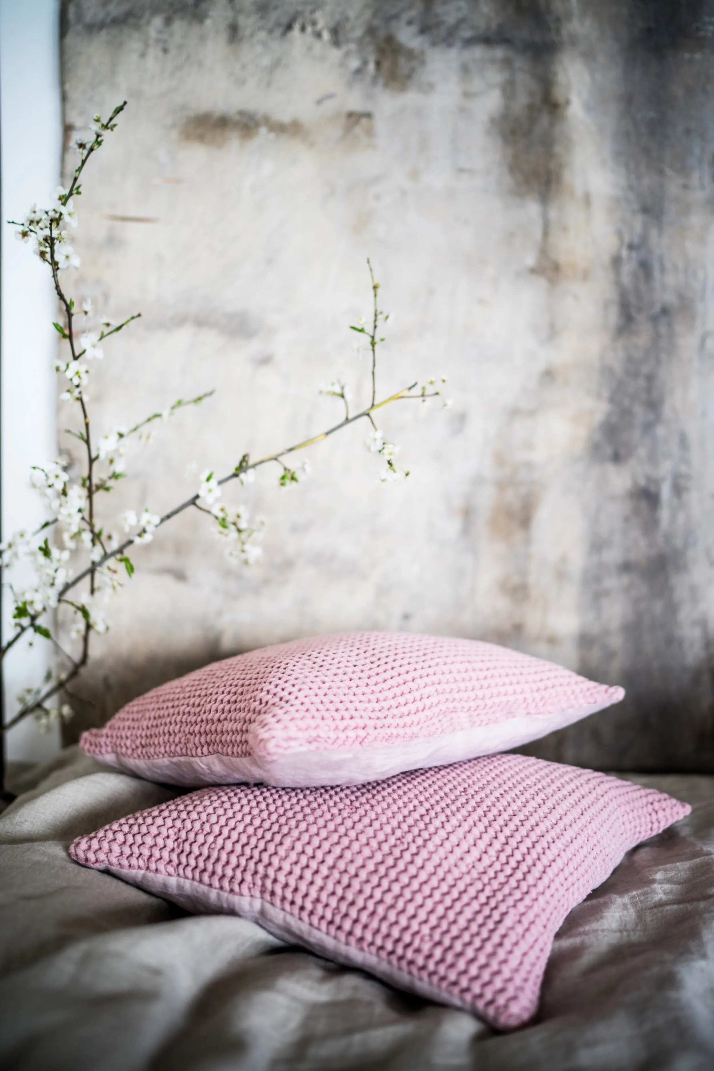 Waffle pillow cover
