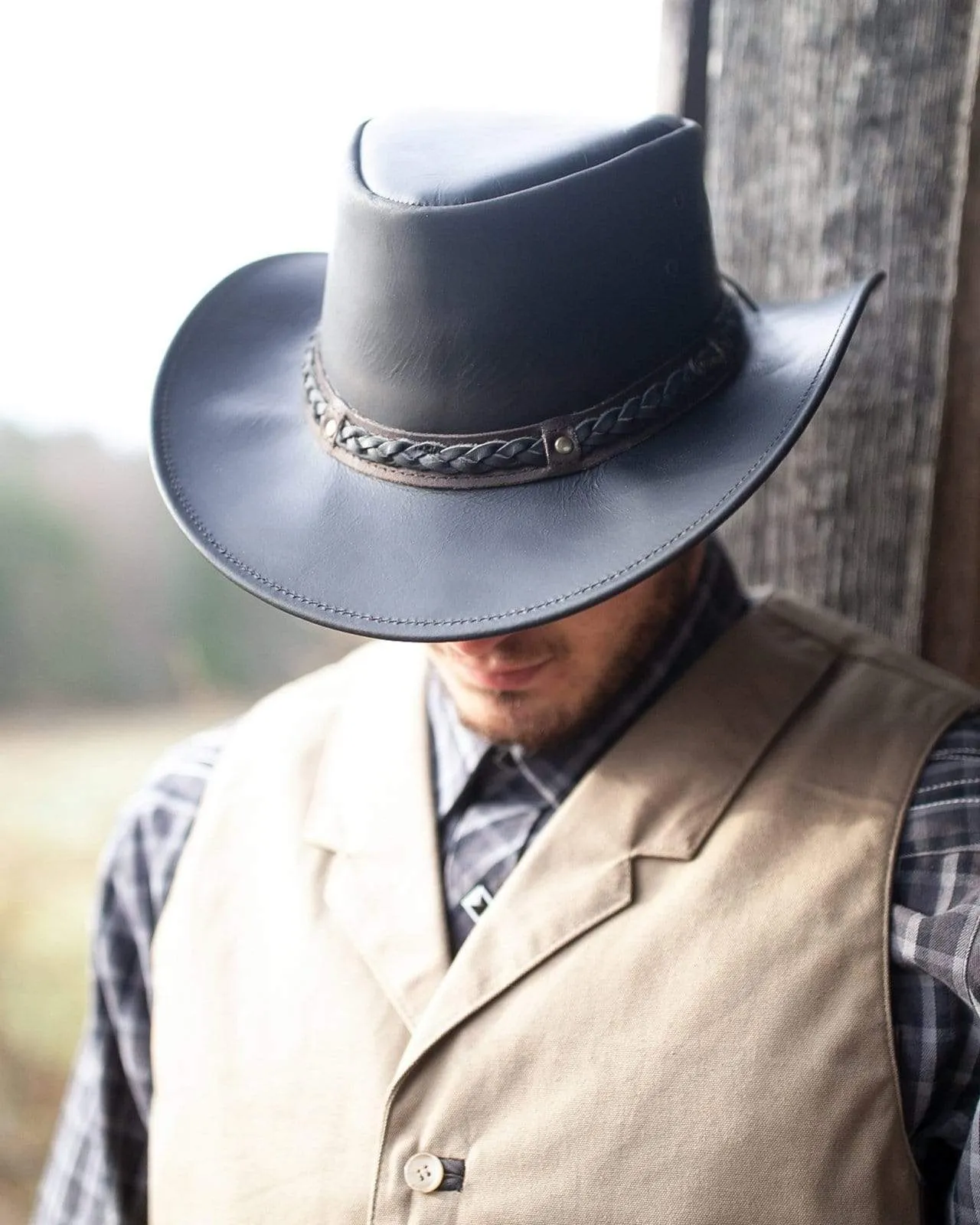 Wagga Wagga Leather Hat