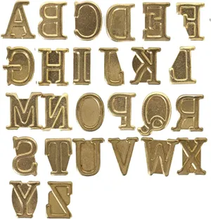 Walnut Hollow HotStamps Upper Alphabet