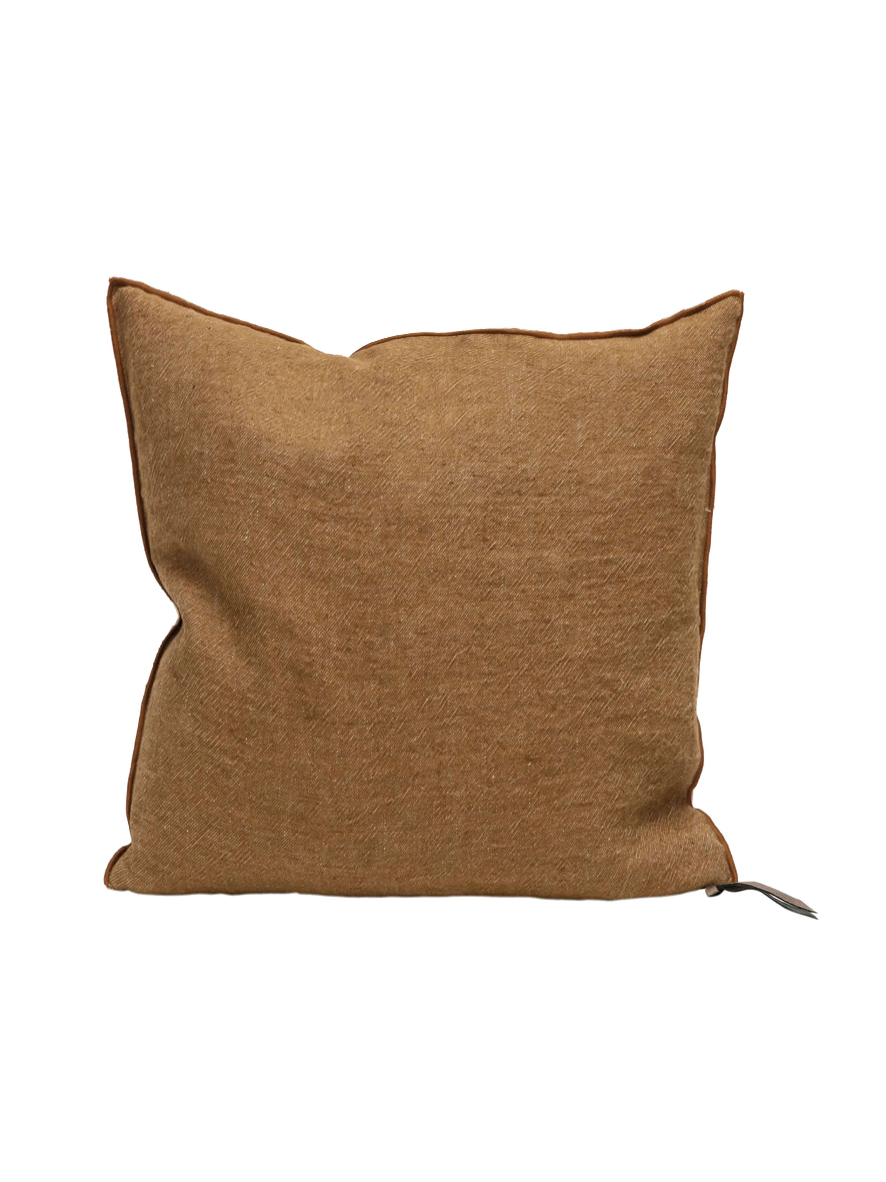 Washed Linen Pillow in Havane