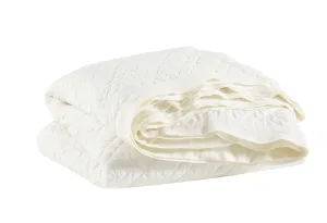 Washed Linen Quilt - Ivory