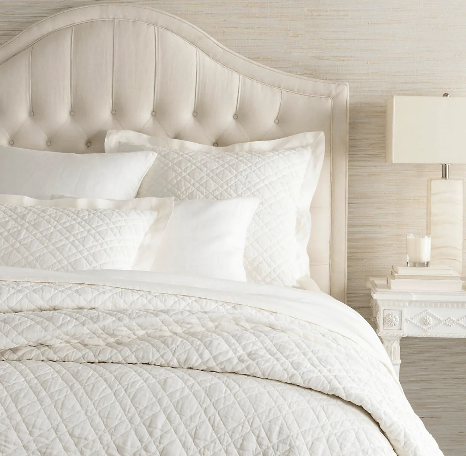 Washed Linen Sham - Ivory
